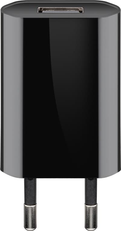 USB-A oplader (5 W) sort