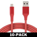 Miniatyrbillede 7 af 7: 2M Kabel iPhone Oplader Nylon Quick Charge Rød