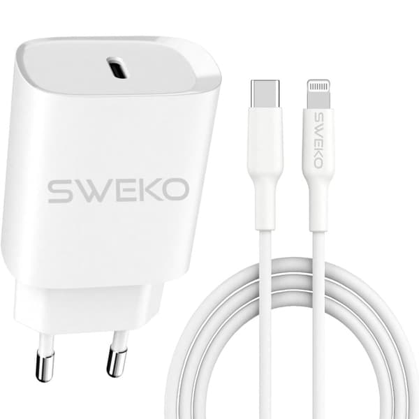 iPhone Snabbladdare Lightning 1m 20W för iPhone • iPad • iPod SWEKO