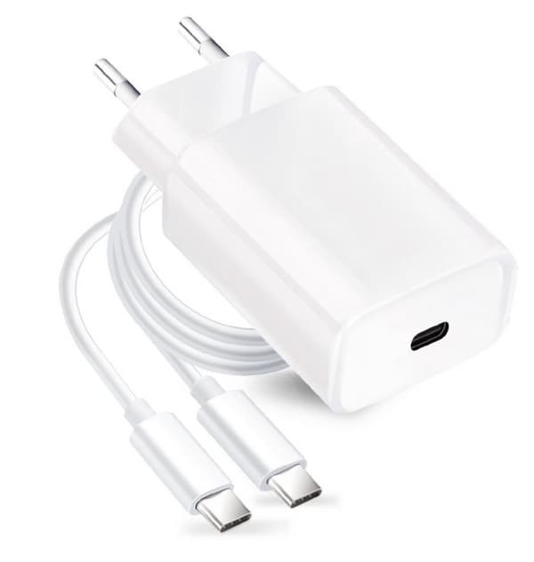 25W USB-C- snabbladdare med kabel för samsung S20/S21/S22