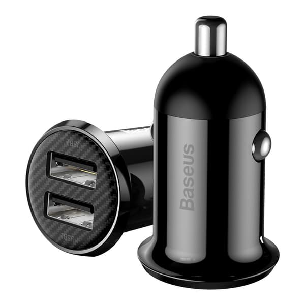 Baseus Grain Pro Billader 2xUSB 4.8A Sort