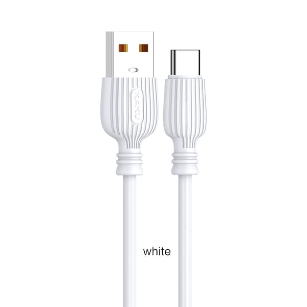 2 st super kvalitet 1m usb-c laddarekabel vit