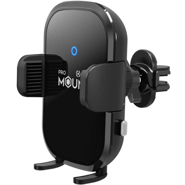 Celly Mobilholder Trådløs opladning 15W Autorelease Sort