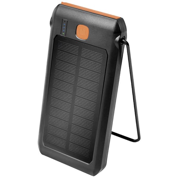 LogiLink PA0273 Solcells-powerbank Laddström solcell 250 mA Batterikapacitet 10000 mAh Svart