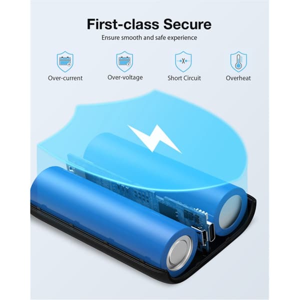 BlitzWolf BW-P16 10000mAh Mini Power Bank ekstern batteristrømforsyning med 20W USB-C PD&18W USB-A QC3.0 Hurtigopladning til smartphones