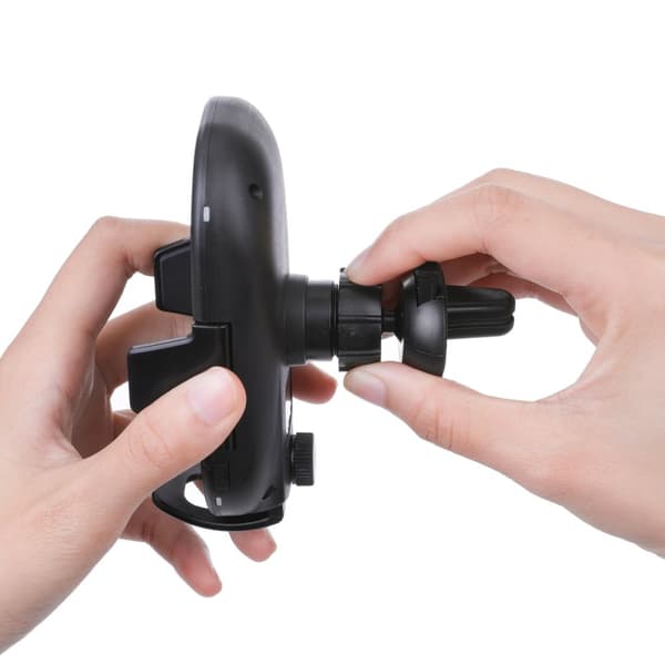 ELEGIANT Qi trådlös billaddarfäste, 15W 10W 7,5W infraröd sensor Automatisk klämning Vindruta Instrumentbräda Luftventil Telefonhållare Kompatibel