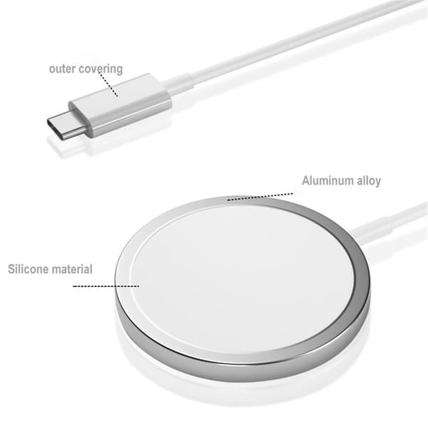 Trådløs oplader kompatibel med MagSafe til iPhone Samsung ..