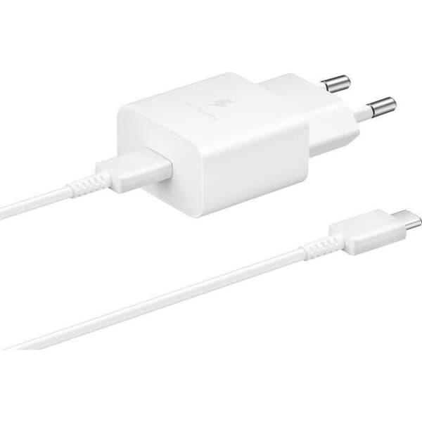 15W USB C Nätladdare + USB C-kabel - 15W - SAMSUNG - Vit Valkoinen