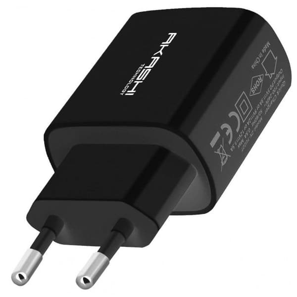 USB-C-laddare - Akashi - 20W - Snabbladdning - Svart - För smartphones