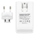 Miniatyrbild 3 av 4: Universalladdare - Vit - LED-indikator - Laddar 2 batterier - USB-ingång