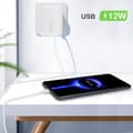 Miniatyrbild 4 av 4: Väggladdare 37W USB-C 3.0 25W + USB 12W Snabbladdning Kompakt Belkin Vit