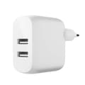 Miniatyrbild 1 av 4: Väggladdare Dubbel USB 24W Snabbladdning Kompakt Belkin Boost Charge Vit