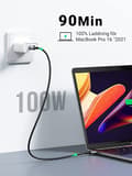Miniatyrbild 2 av 2: UGREEN 100W USB C till USB C Kabel PD Snabbladdningskabel(2m)
