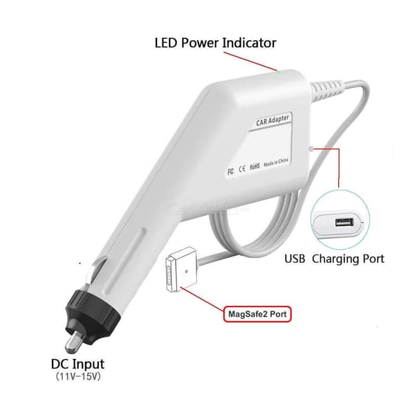 Macbook billader / Car Charger, 45W, magasafe, SERO