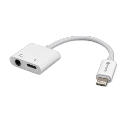 4Smarts Lightning Splitter Adapter – Lightning+3,5mm Ljud