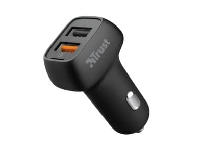 Trust 30W Snabb Billaddare 2 x USB-A