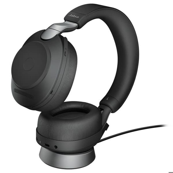 Trådlöst headset - Jabra - Evolve2 85 - USB-C - Aktiv brusreducering - Laddning