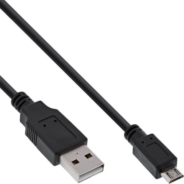 INLINE - USB-kaapeli - USB (M) - Micro USB Type B (M) - 1 m - Musta