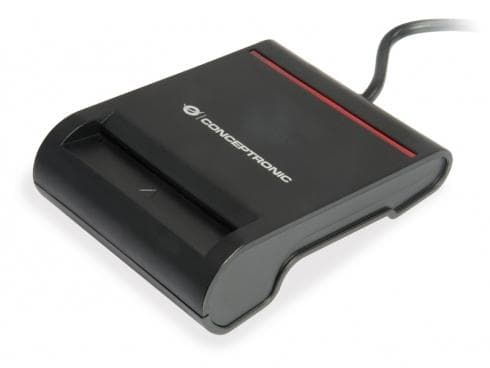 Conceptronic SCR01B - SmartCard-läsare - USB2.0 - svart (SCR01B) Svart
