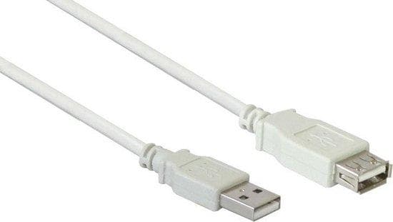 Bra anslutningar - USB 2.0 förlängningskabel - USB Typ A (M) - USB Typ A (W) - 0,6 m - Beige (2511-06)