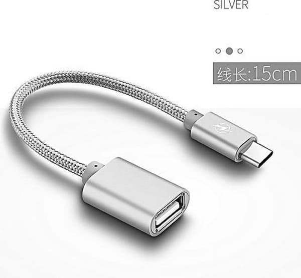 Renkforce USB-kaapeli USB 3.2 Gen1 (USB 3.0 / USB 3.1 Gen1) USB-C-liitin, USB-A-liitäntä 15,00 cm Musta OTG-toiminnolla, kullatut pistokekontaktit