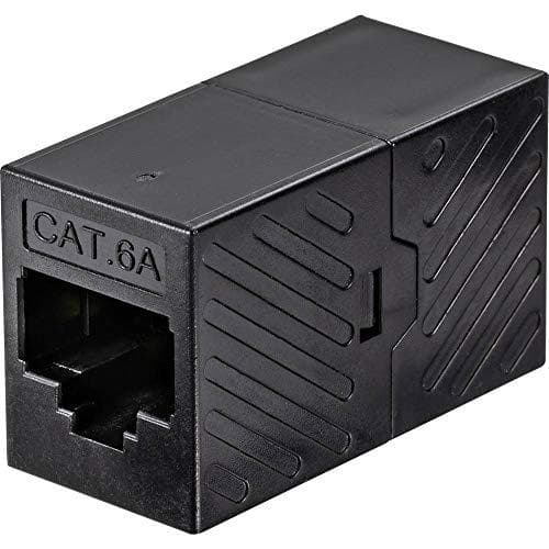 Renkforce RJ45 netværksadapter CAT 6a [1x RJ45-stik - 1x RJ45-stik] Sort