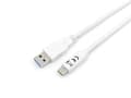Pikkukuva 1 / 8: Varusteet - USB-kaapeli - USB (M) - USB-C (M) - USB 3.2 - 3 A - 1 m - valkoinen