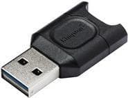 Kingston MobileLite Plus - Kortläsare (microSD, microSDHC, microSDXC, microSDHC UHS-I, microSDXC UHS-I, microSDHC UHS-II, microSDXC UHS-II) - USB 3.2