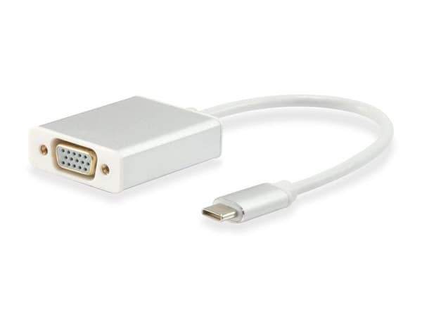 Udstyr 133451 Kabelafstandsstykke USB Type C VGA Hvid Hvid