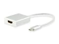 Miniatyrbillede 1 af 4: Udstyr 133452 Kabelafstandsstykke USB Type C HDMI Hvid