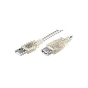 Wentronic Goobay USB 2.0 Hi-Speed forlængerkabel, grå, 0,6 m - USB 2.0-stik (Type A) > USB 2.0-stik (Type A) (68624)