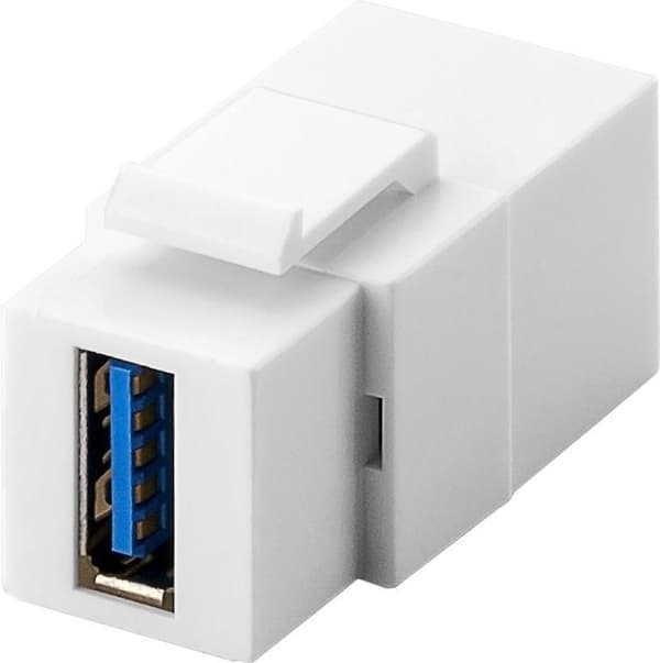 Goobay 79927 - Flad - Hvid - USB A - USB A - Hun - Hun (79927)