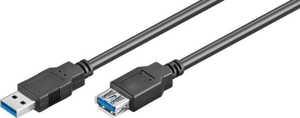 Goobay USB till USB förlängningskabel - USB3.0 - upp till 0,9A / svart - 5 meter
