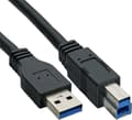 Pikkukuva 1 / 5: InLine 35303 USB-kaapeli 0,3 m USB 3.2 Gen 1 (3.1 Gen 1) USB A USB B Musta