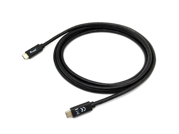 Utrusta USB 3.2 Gen 1x1 Typ C till Typ C-kabel - M/M - 2.0 m - 2 m - USB C - USB C - USB 3.2 Gen 1 (3.1 Gen 1) - 5000 Mbit/s - Svart (128347)