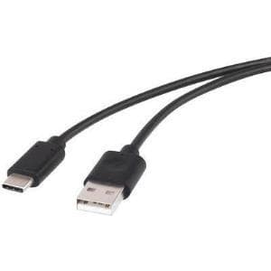 Renkforce USB 2.0-anslutningskabel [1x USB 2.0-kontakt A - 1x USB-Câ„¢-kontakt] 1,50 m svarta guldpläterade kontaktkontakter Renkforce (1429650)