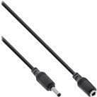 InLine - Spannungsversorgungs-Verlängerungskabel - Gleichströmstecker 5,5 x 2,1 mm (M) bis Gleichstromstecker 5,5 x 2,1 mm (B) - 5,0m - Schwarz (26805