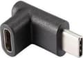 Miniatyrbillede 2 af 2: Renkforce USB 3.2 Gen 2 (USB 3.1 Gen 2) Adapter [1x USB-C-stik - 1x USB-C-stik] 90° vinklet opad