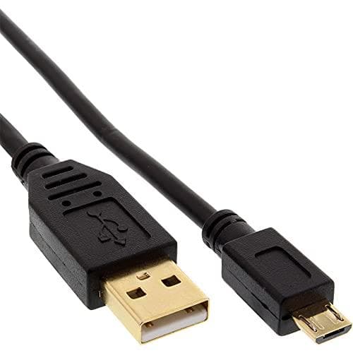 InLine - USB-kaapeli - Micro USB Type B (M) - USB (M) - USB2.0 - 30 cm - Musta (31703P)