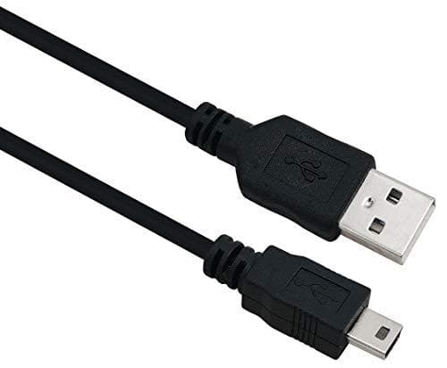 Helos anslutningskabel USB 2.0 A hane / B Mini 5-stift hane 1.0 m Svart