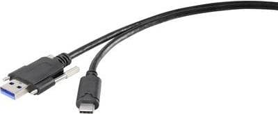 Renkforce RF-3386040 Kabeladapter USB 3.2 Typ A USB-C Svart (RF-3386040)
