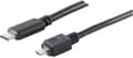 Pikkukuva 1 / 3: S-Conn 77145-3.0 USB-kaapeli 3 m USB 2.0 USB C Micro USB B Musta