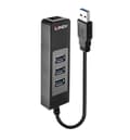 Miniatyrbild 1 av 5: LINDY 43176 - USB 3.1 Hub och Gigabit Ethernet-adapter