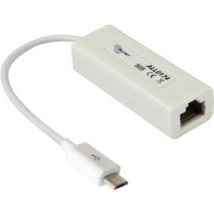 ALLNET Micro USB 2.0 -> Fast Ethernet RJ45 netværkskort (ALL0174) Hvid