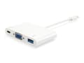Miniatyrbillede 1 af 6: Equip Life - Ekstern videoadapter - USB-C - VGA