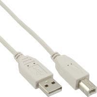 InLine USB 2.0-kabel, A til B, Beige - 3m (34535H)