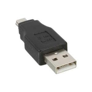 INLINE - USB-adapter - USB Type A, 4-benet (M) - Mini-USB, Type A (M) (USB / Hi-Speed USB) - Sort