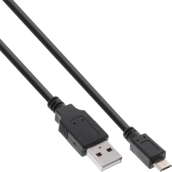 InLine USB A/Micro USB B USB-kabel 0,5 m USB 2.0 Svart