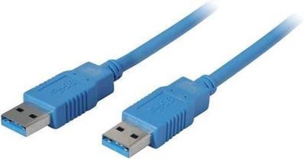 S-Conn 1m USB3.0 A USB-kaapeli USB 3.2 Gen 1 (3.1 Gen 1) USB A Sininen