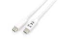 Miniatyrbillede 1 af 6: Udstyr 128361 USB-kabel 1 m USB 3.2 Gen 1 (3.1 Gen 1) USB C Hvid